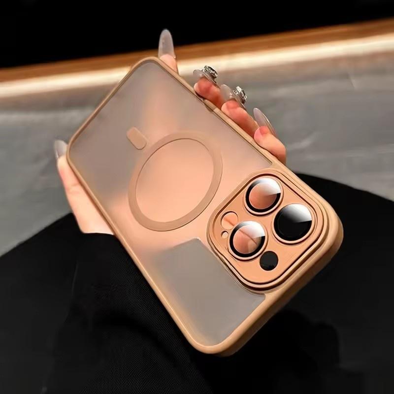 

Золотий тонкий матовий чохол Magsafe для iPhone 16 14 12 13 15 Pro Max, ударостійкий, броньований, з пластику, TPU, для iPhone 16 Plus, плівка для об єктива iPhone 12 Pro золотий