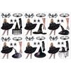 Witch Dress Up Outfit Witch Cape, Witch Hat, Eyemask, Necklace, Earrings,  and Stocking for Girl Cosplay Party