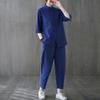 Summer Comfortable Women's Cotton-Linen Two Pieces Suit Sets Classic