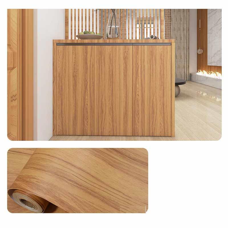 Wood Grain Self-Adhesive Film Waterproof Vinyl Wrap Furniture Renovation Home Decor Cabinets Wardrobes Tables Makeovers