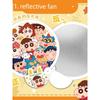Reflective Fan Crayon Shin-Chan Foldable Selfie Fan Portable Mini Cute Summer Fan