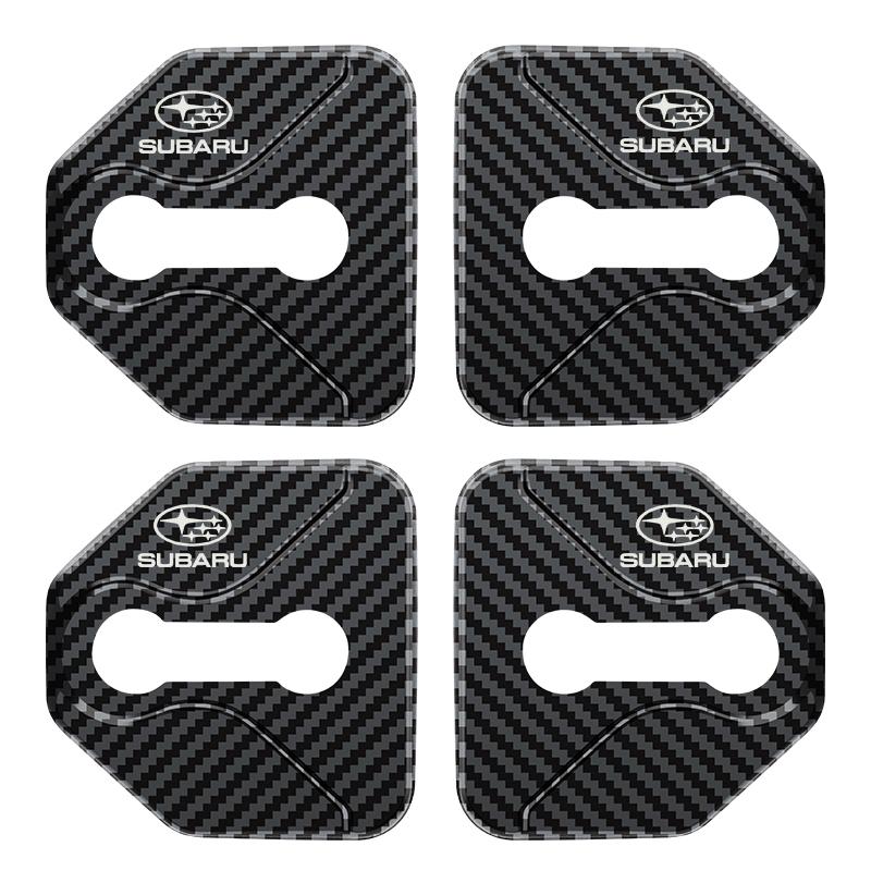 4pcs Car Styling Door Lock Protective Cover For SUBARU WRX STI Forester Impreza Legacy Outback BRZ XV Ascent Car Accessories PP111