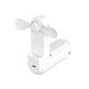 4-in-1 USB Rechargeable Multi-Functional Mini Fan with Phone Holder, Mirror, Flashlight, and Three-Speed Settings