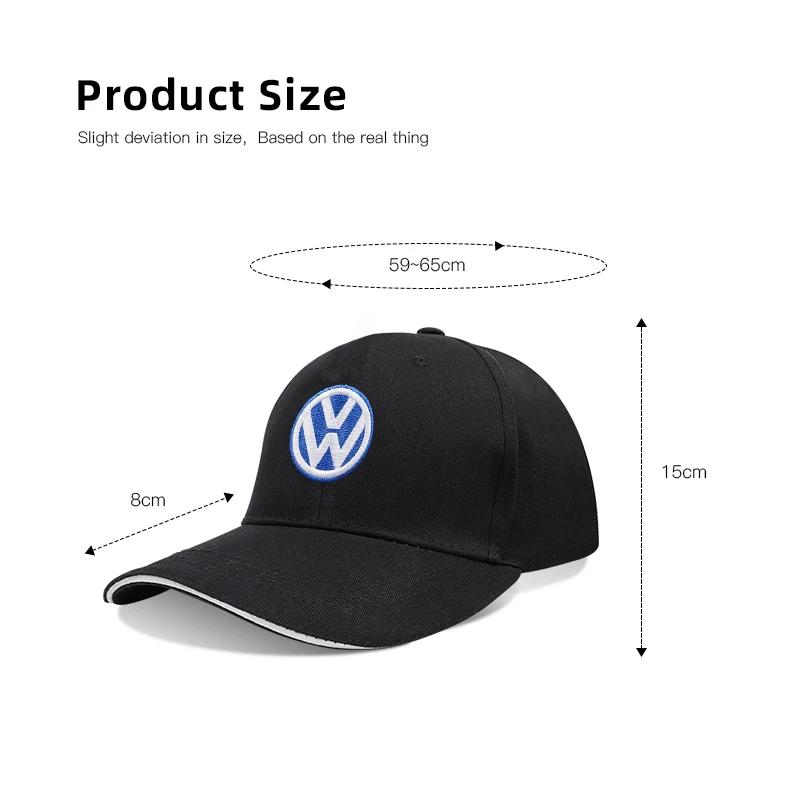 For VOLKSWAGEN VW For Volkswagen VW Car Emblem Embroidery Snapback Baseball Cap Spring And Autumn Outdoor Adjustable Casual Hats