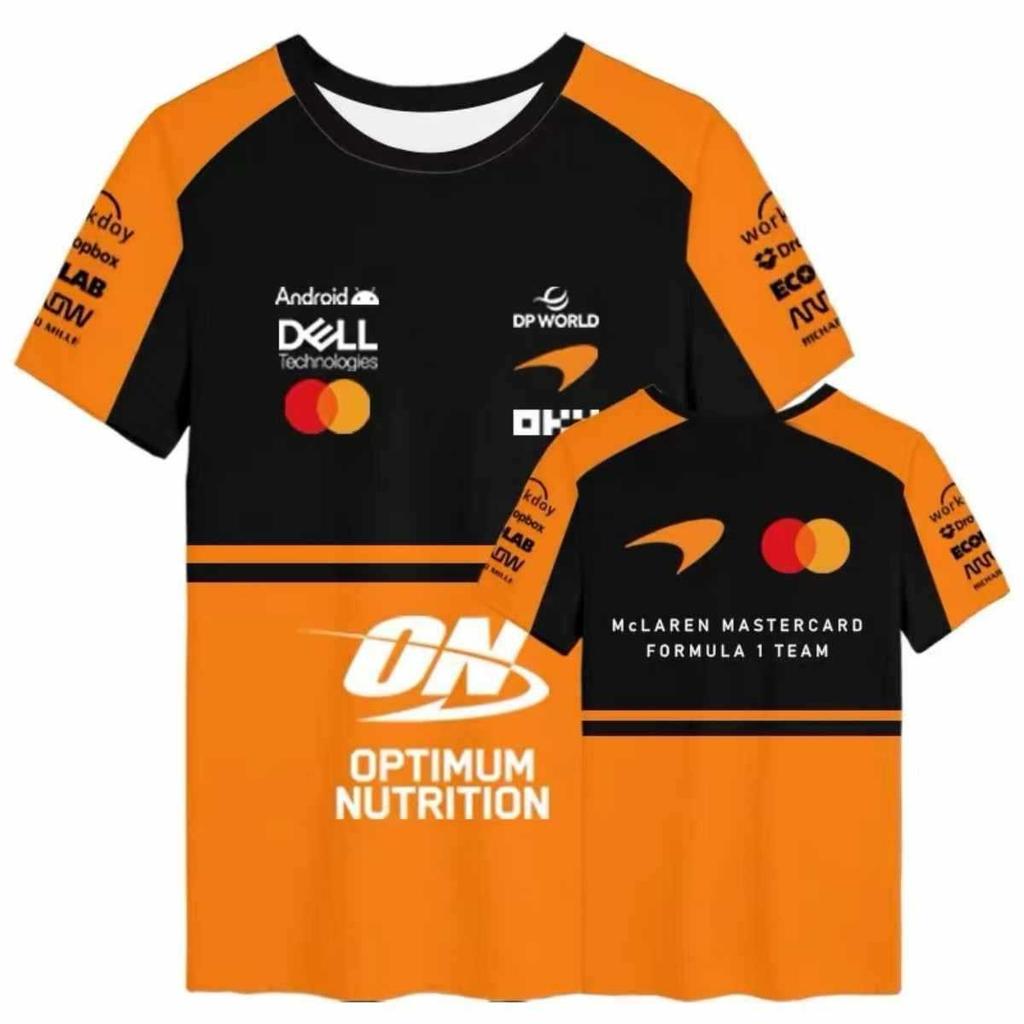2026 Nuova tuta da moto da corsa F1 tuta da ciclismo, traspirante e ad asciugatura rapida T-shirt a maniche corte con scollo rotondo camicia da lavoro fuoristrada