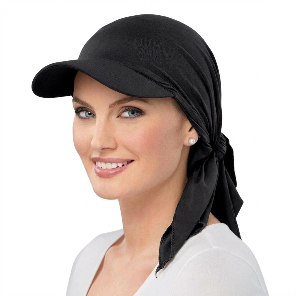 Women Classic Solid ColorTurban Hat Outdoor Brim Sunshade Hats Curved Hat Baseball Cap Sun Hats Headscarf Scarf Femme