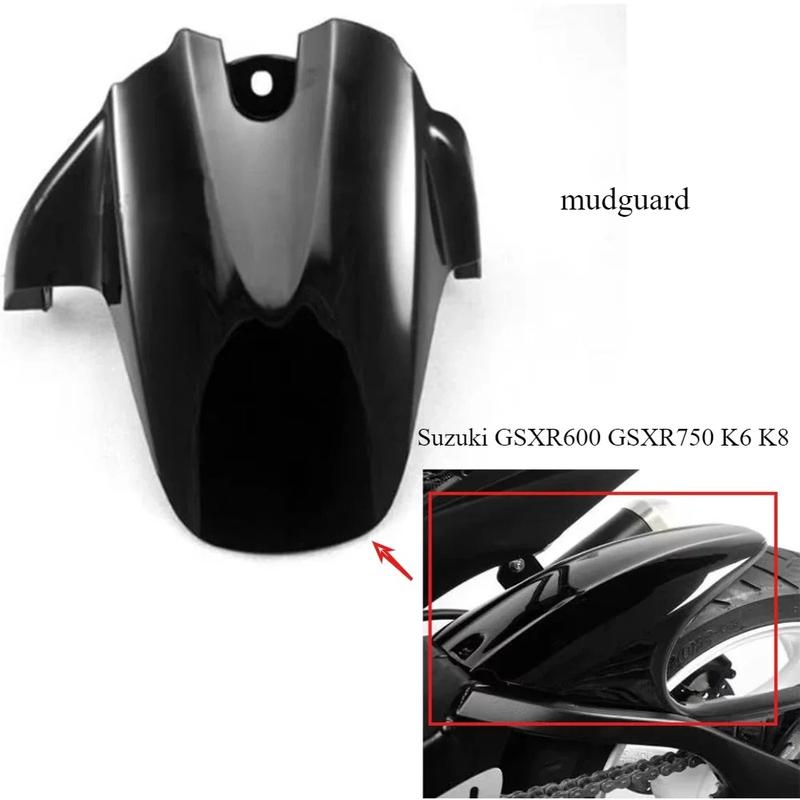 Motorcycle rear mudguard rear tire mudguard for Suzuki GSXR600 GSXR750 GSXR 600 750 K6 K8 2006 2007 2008 2009 2010