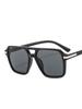 Vintage Square Sunglasses Women Retro Double Beam Sun Glasses Female Mirror Eyewear Fashion Designer Brand Rivet