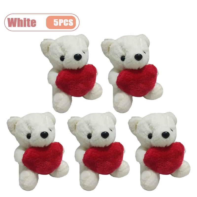1-5PCS Hugging Heart Plush Bear Stuffed Animal Valentines Day Christmas Doll Gift for Kids Adults Collection Toy