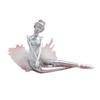 Artistic Resins Ballet Girl Figurine Ballerinas Sculpture Dancing Lady Statue for Desk or Book Shelf Display Ornament