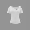 Short Sleeve Hollow Out White Blouse Women Elegant Loose T-Shirt Fashion Casual Slim Fit Tops Off Shoulder Woman T-Shirt Holiday Weekend Top