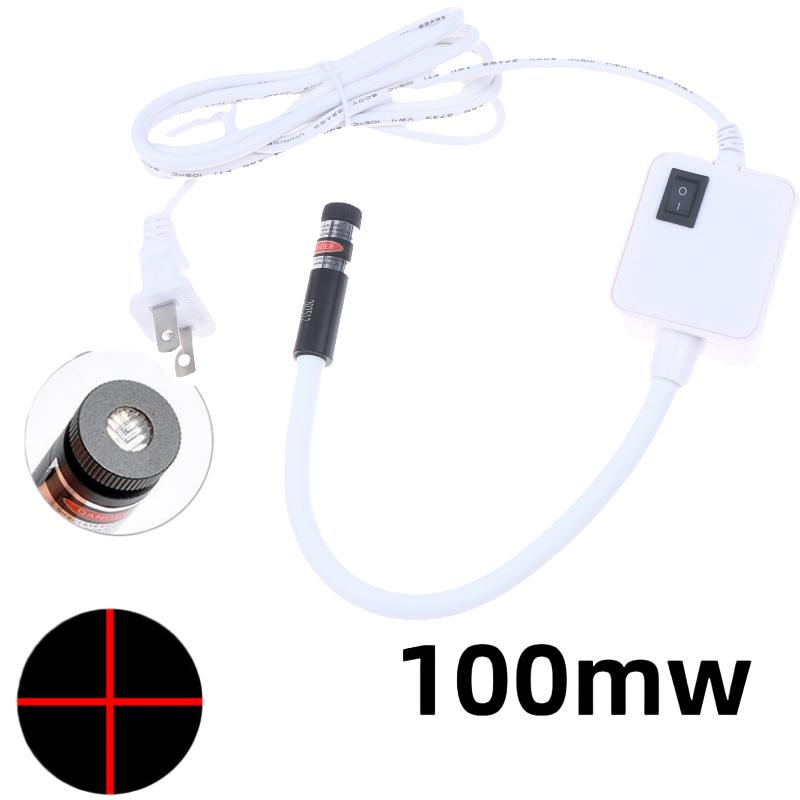 1Pcs Red Night Lamp Eu/Us Plug Laser Infrared Sewing Machine Position Light Magnetic Mounted For Factory Drills Lathes