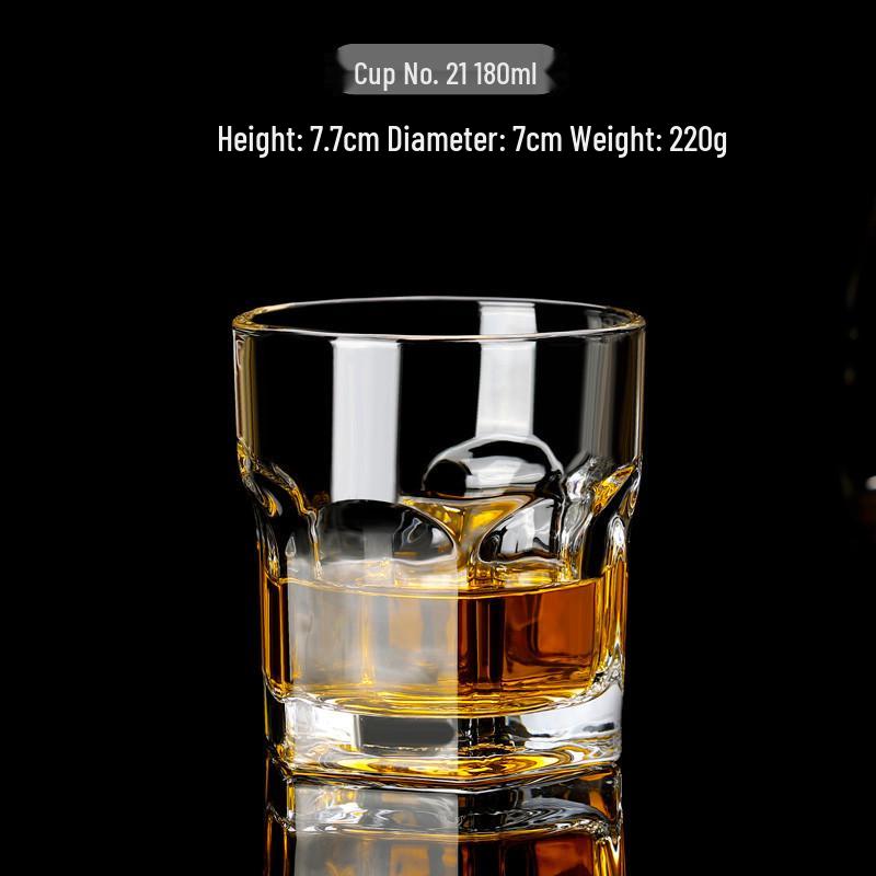 Octagonal KTV Beer Mug - Thickened Creative Crystal Whiskey Glass for Spirits
