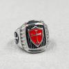 Silver Color Rider Motorcycle Style Unisex 316L Stainless Steel Cool Ride To Live, Live To Live Cross Red Classic Biker Ring