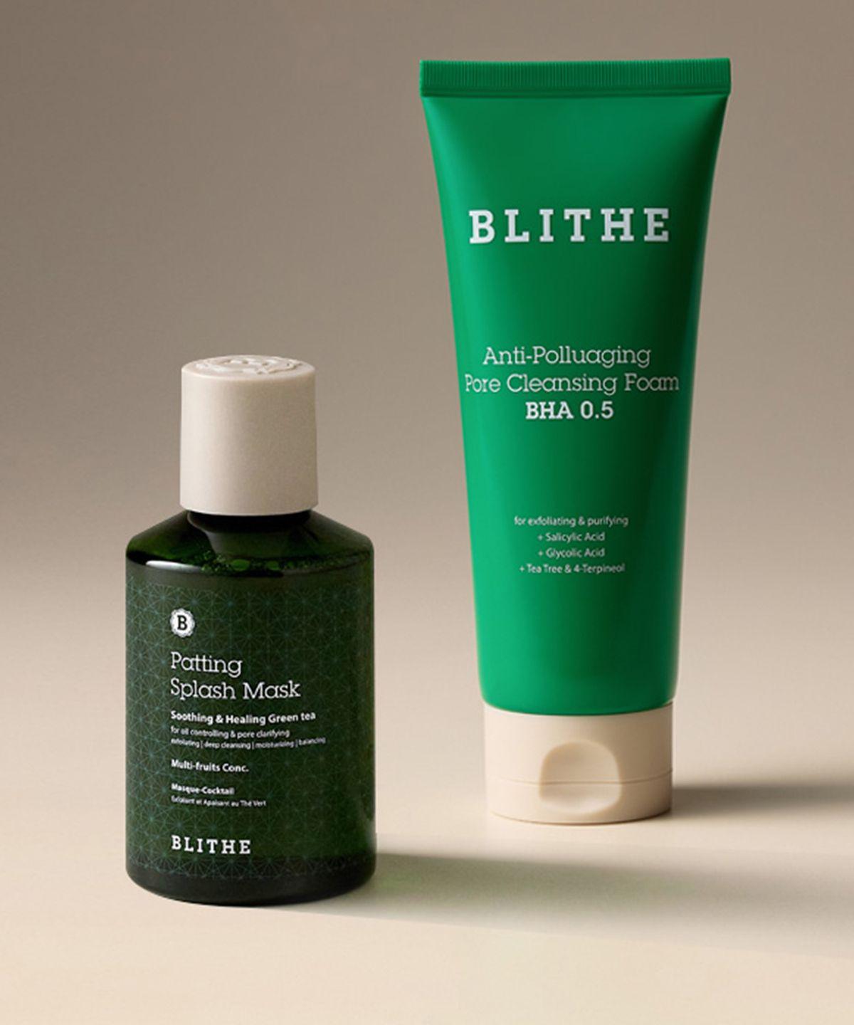Skin Trouble Instant Relief Set (Green Face Pack 150ml + Cleansing Foam 150ml)