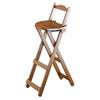 Bamboo Small Dining Chair  Foldable Art Stool Multi-Functional Bar Chair  Simple and Stable High Foot Stool