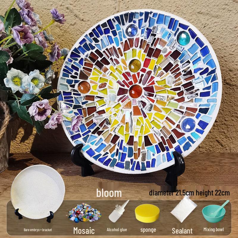 DIY Mosaic Plate Kit: Team Building, Children's Gifts, Parent-Child Educational Decor, Ornaments & Toys.