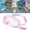 Okulary do pływania z zestawem słuchawek dousznych, regulowana konstrukcja, wodoodporne, przezroczyste, przeciwmgielne, okulary do pływania dla dzieci