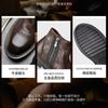 Men's Leather Shoes Long Tube Retro Martin Boots British Style First Layer Cowhide Handsome and Lightweight Low-top Autumn and Winter Models