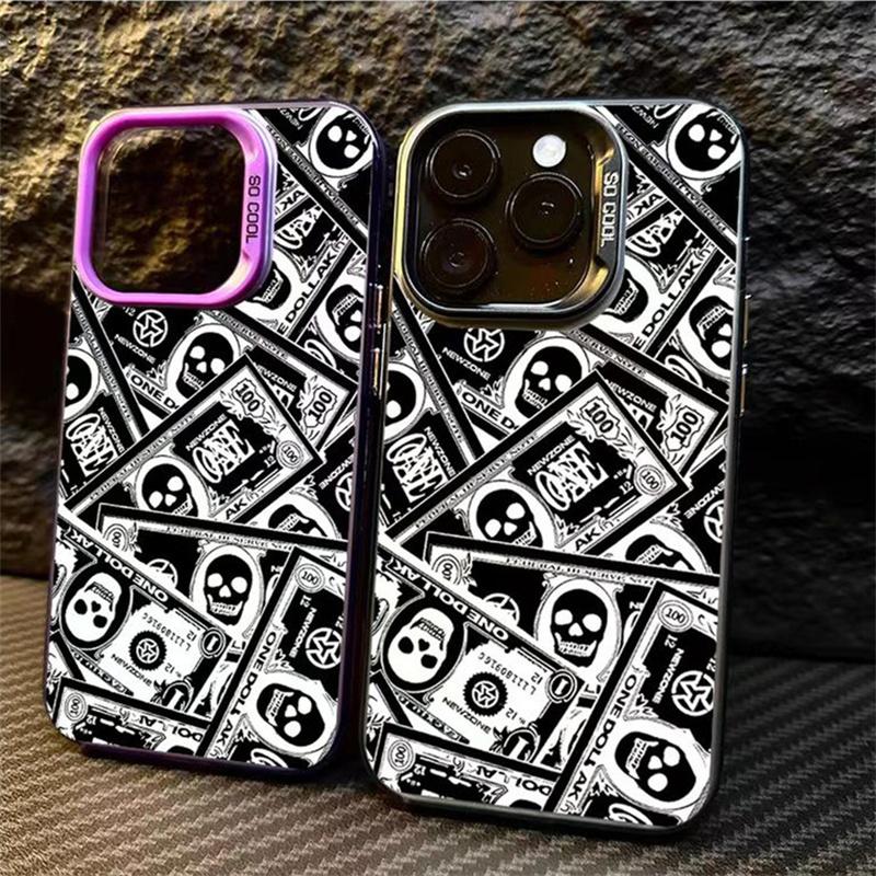 Case For  14 Cases Poco X6 Case Creative Skull Money Case For  Mi 13 12 11 Lite 5G 13T 12T 12X Poco M6 F5 Pro Cover