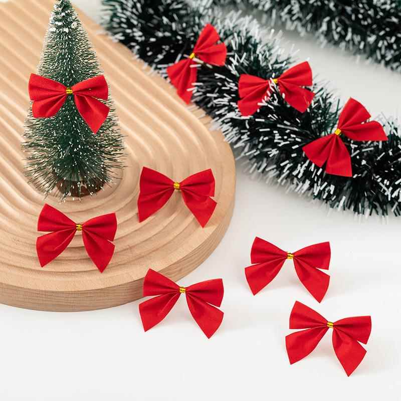 20/2M Christmas Tinsel Ribbons with Bows Xmas Tree Hanging Pendent Green Cane Ribbon Madder Garland Party Home Decor Ornaments