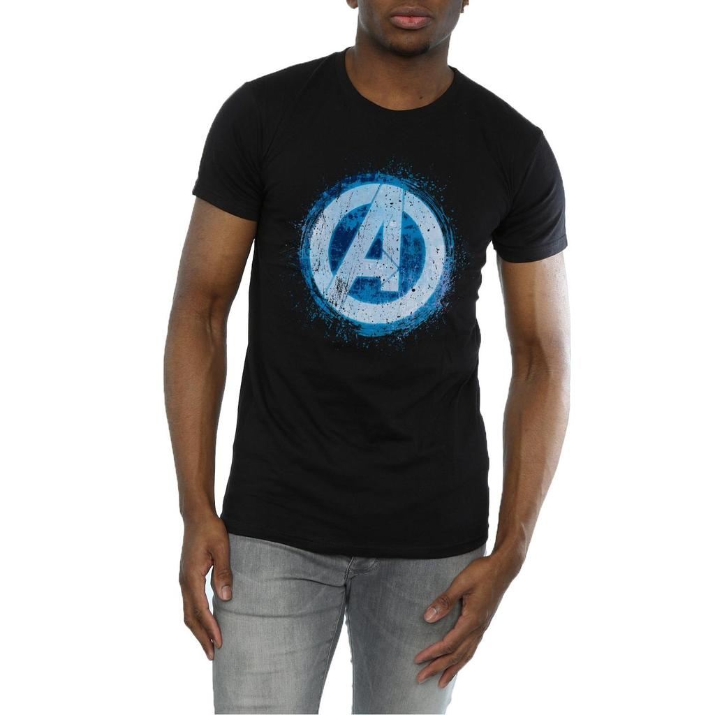 Marvel Mens Avengers Glowing Logo T-Shirt