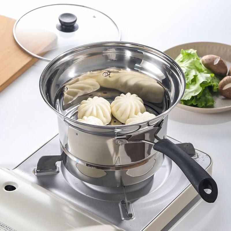 

Yoshida-sho 22CM Stainless Steel Multi-Function Frying Pot 4-Piece Set