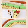 Durable Stuffed Toys for Pets Plush Squeaky Dog Toy, Long Strip Animal Chew Interactive Training Tug-of-War Toy Small to Medium Dogs Biting