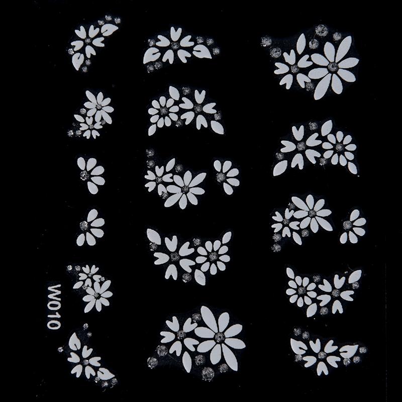 3D Nail Art Transfer Stickers 30 Sheets Flower Decals Manicure Decoration Tip