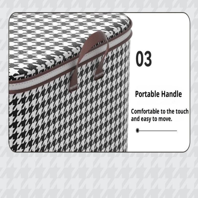 220L Big Size Clothes Storage Box With Cover Large Laundry Basket Organizer Bag For Baby Foldable