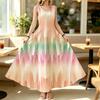 Women's Maxi Dress,Color Gradient Sleeveless Beach Dress,Lightweight & Skin-friendly,Trendy Easy-Match for Summer Vacation