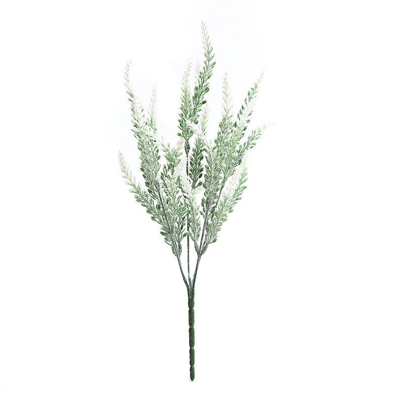 

Artificial Flowers Lavender Plastic Bouquet Plants Grass Garden Home Party Decor білий