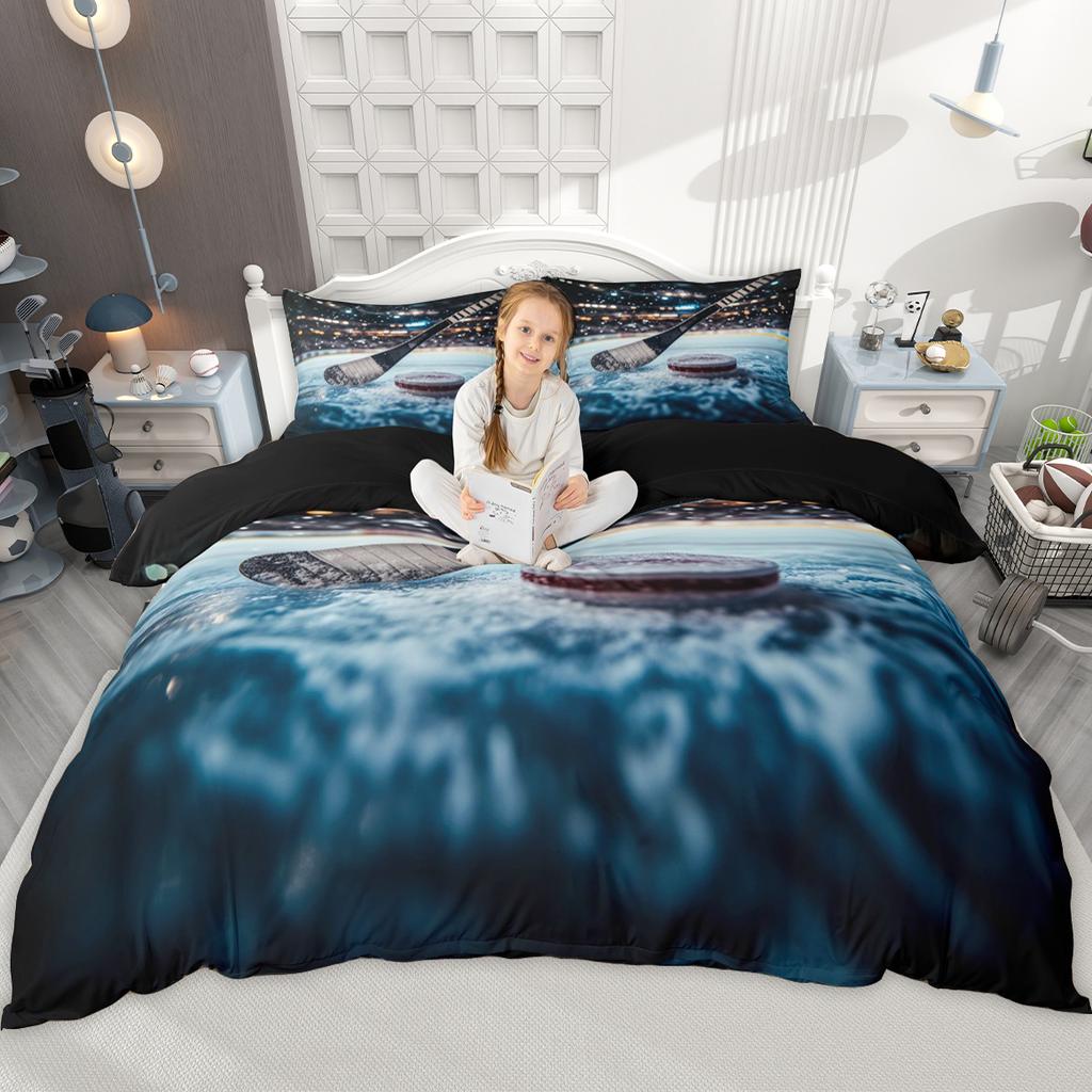 Dekbed Homewish IJshockey Voor Jongens Meisjes Sport Dekbed Set Atleet Cadeaus Bed Set