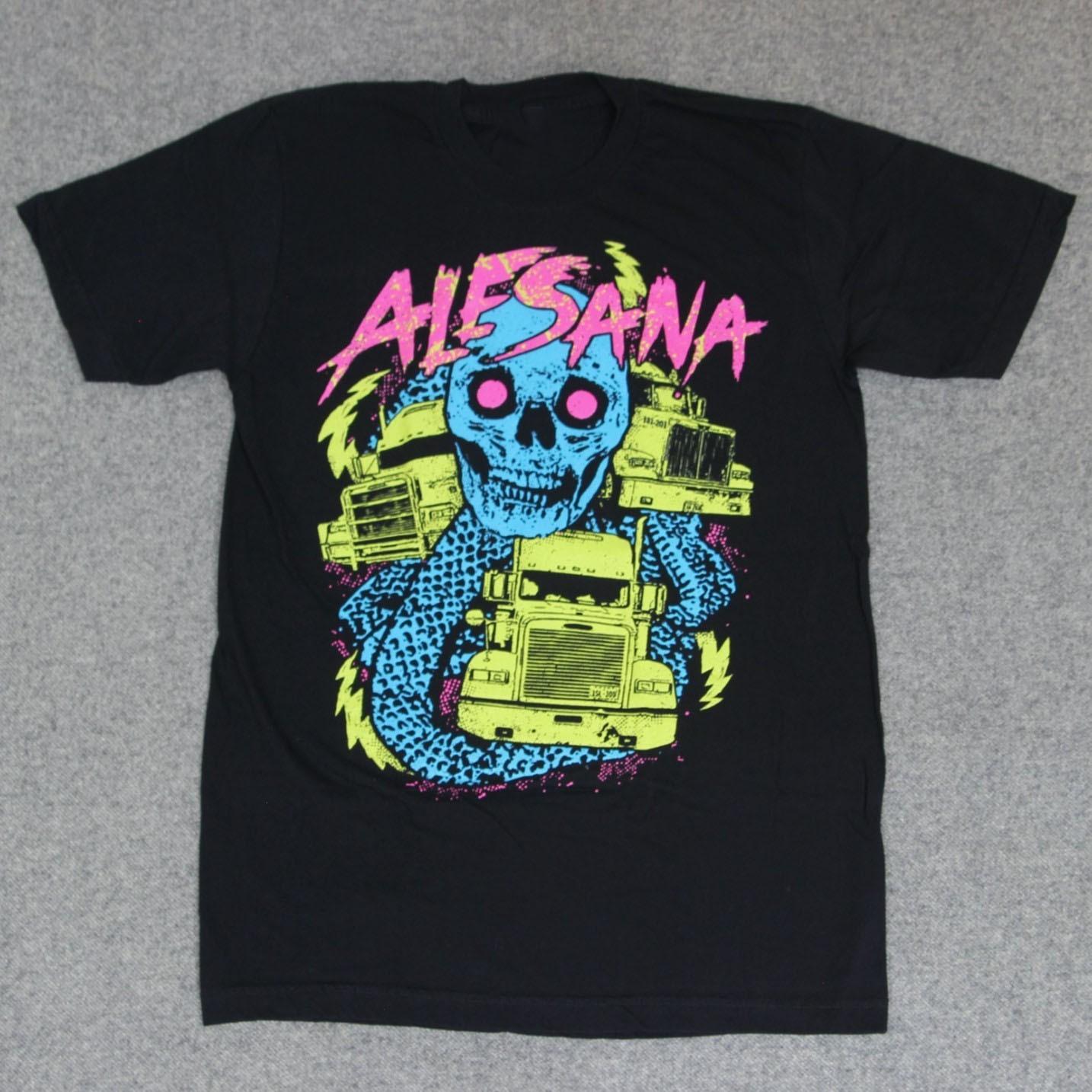 

Vintr Alesana Band T T-Shirt Screamo Metalcore Concert L