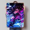Anime Girl With Mask Poster Customized Wall Art Vintage Metal Signs Retro Tin Plaque for Man Cave Office Decor Room Decoration
