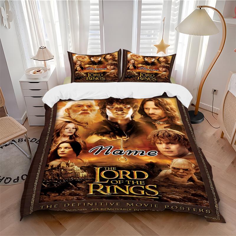 Custom Textile Epic Fantasy Bedding 3 Piece Set HD Print Duvet Cover Pillowcases for Teens Adult Bedroom Decoration