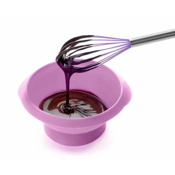 Bol - IBILI - Semi-circulaire pliable - Silicone - Ø 21 cm - Rose