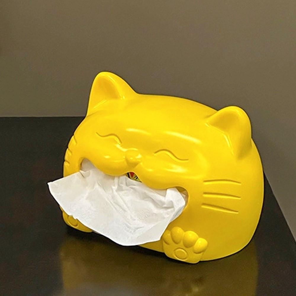 Model Toy Cat Tissue Box Collectible Animal Napkin Holder Napkin Storage Box  Birthday Gift