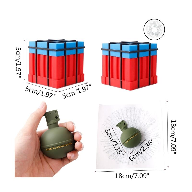 Hits Self Adhesive Funny Car Stickers 3D Airdrop Supply Box/ Grenade Decal Spoof Emblem Styling Motorcycle Label