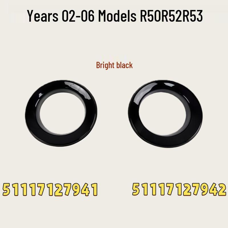 BMW Mini R50/R52 Främre Bumper Dimljusram - Galvaniserat Ringöverdrag