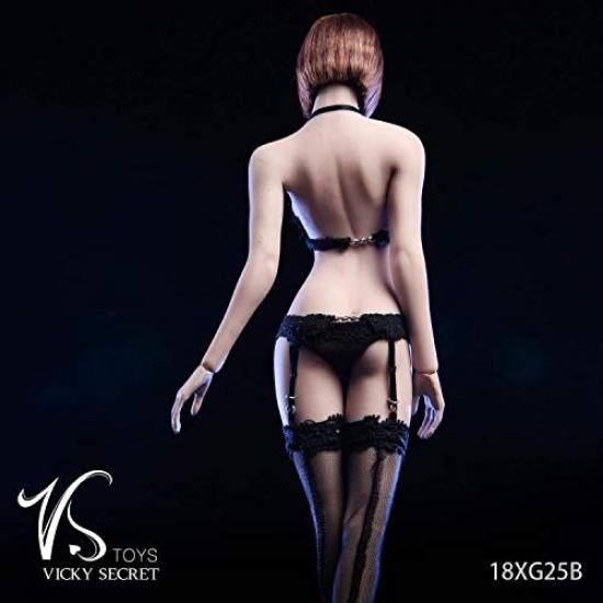 Figure 18XG25B VICKY SECRET Sexy Inner Lingerie Garter Belt Set and body not [TOYBARJAPAN] 1/6 Accessories/VSTOYS (head included)