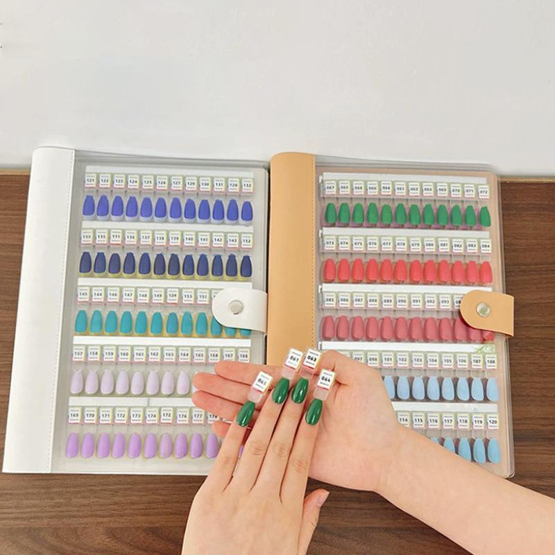 Nail Color Palette Magnetic Acrylic Color Card Book Nail Polish Glue Sample Display Tool Nail Wearing Style Sample Display Board