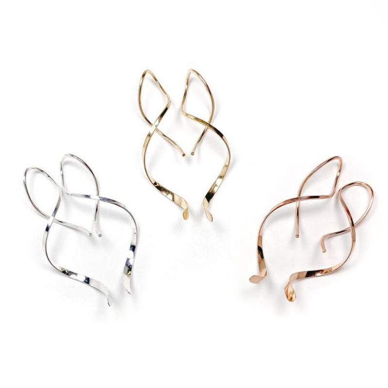 Spiral Threader Earrings Spiral Earrings Spiral Line Earrings Spiral Ear Line Stainless Steel Material Dangling Earrings