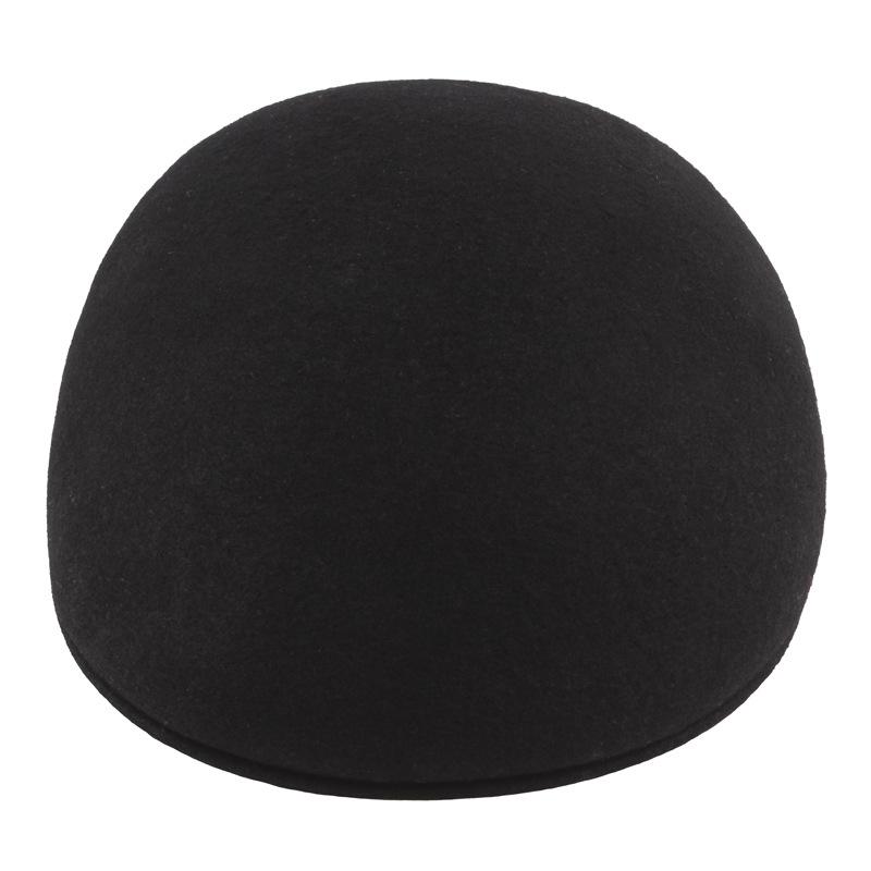 Winter Pure Wool Felt Hat Can Be Customized Women's Naked Solid Color Forward Hat Fashion Trend Warm Painter Hat