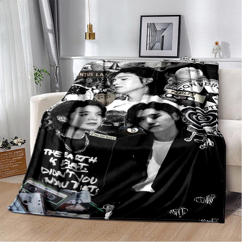 29 Style New Kpop Kim Tae Hyung V Min Yoon Gi,SUGA,Agust D Blanket,Soft Throw Blanket for Home Bedroom Bed Sofa Travel Cover Kid