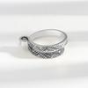 Crochet Thread Ring Bracelet Personality Ribbon Jewelry Crochet Yarn Thai Silver Index Finger Knitted Crochet Tail Ring