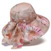 Womens Wide Brim Sun Hat UV Protection Breathable Foldable Floppy In Floral Print