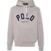 Polo SS24 Letter Logo Drawstring Hooded Loose Sweatshirt Men Sweatshirt Light-Gray 710952040-003