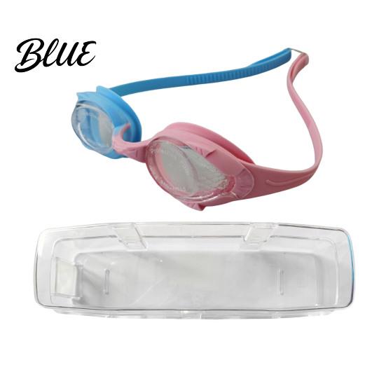 PC Lenses Goggles Kids Swim with Eyelashes Waterproof No Leakage Anti-Fog UV Adjustable Headband Protection Clear Lens Boys Girls Silicone Swimming