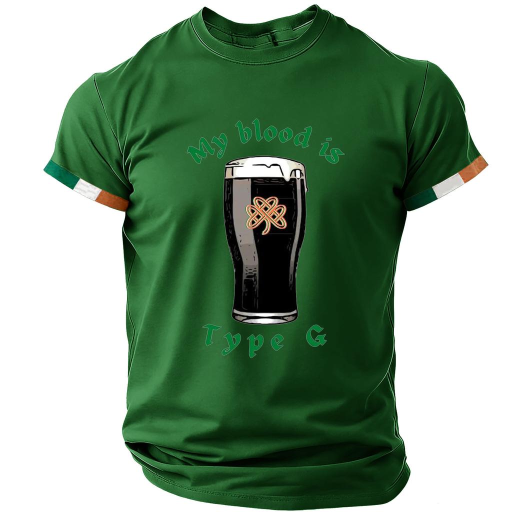 T-shirt décontracté à manches courtes et col rond pour homme